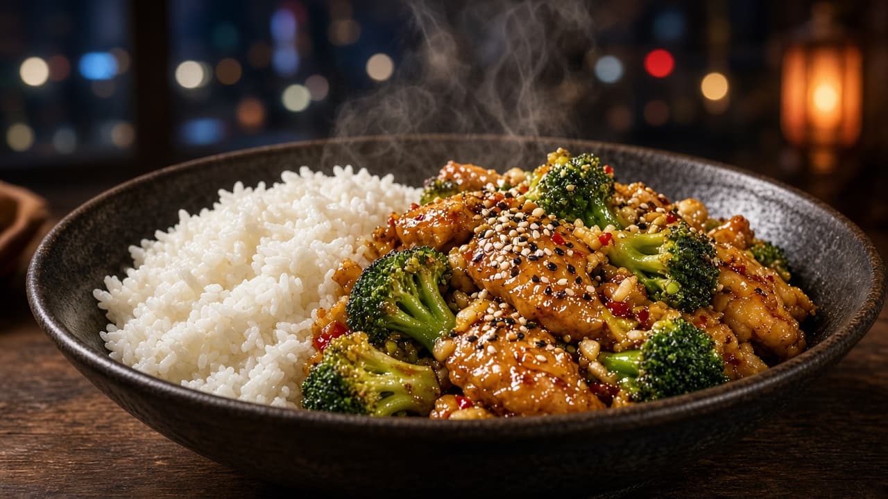 Ginger-Garlic Chicken & Broccoli Stir-Fry