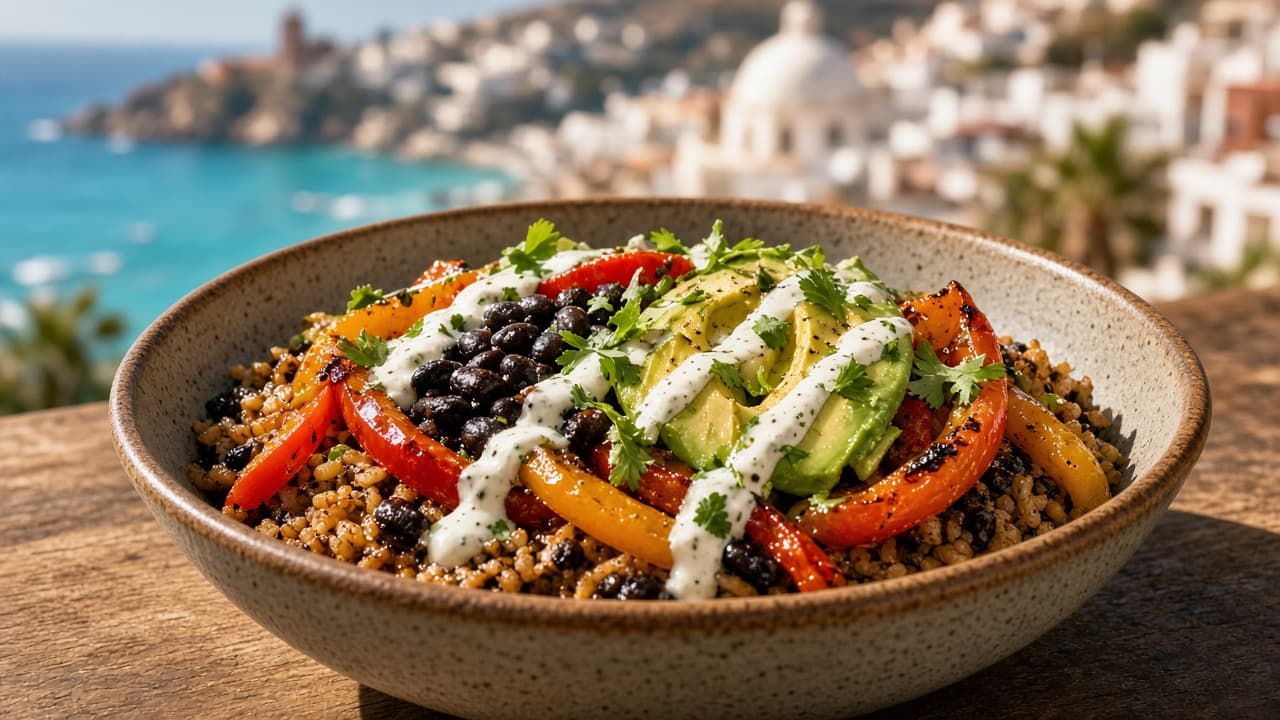 Smoky Black Bean Rice Bowls with Lime