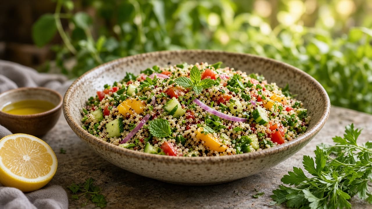 Spiced Quinoa Herb Salad