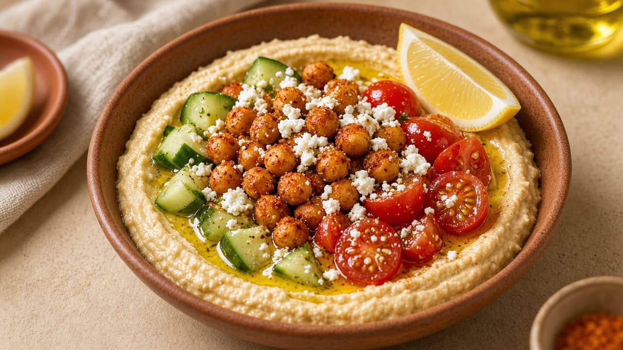 Chickpea Hummus Power Bowls