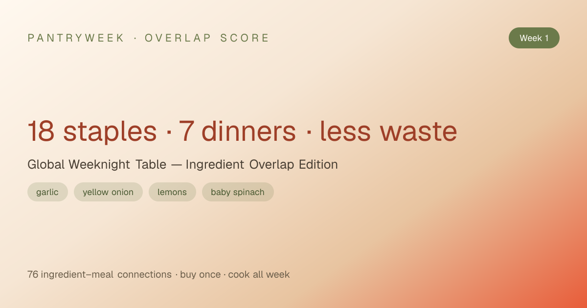 Overlap score Week 1