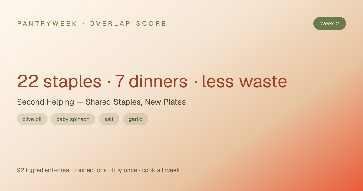 Overlap score Week 2